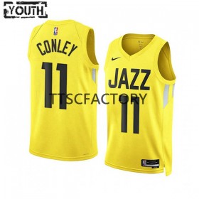 Camiseta Niños NBA Utah Jazz Mike Conley 11 Nike 2022-23 Icon Edition Amarillo Swingman